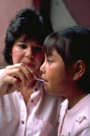 This girl's family earned their living by sifting through the Guatemala City dump for items they could sell. She received regular medical checkups and much more because of sponsorship.